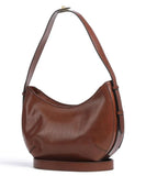 THE BRIDGE - Borsa Hobo Federica in cuoio, Marrone 