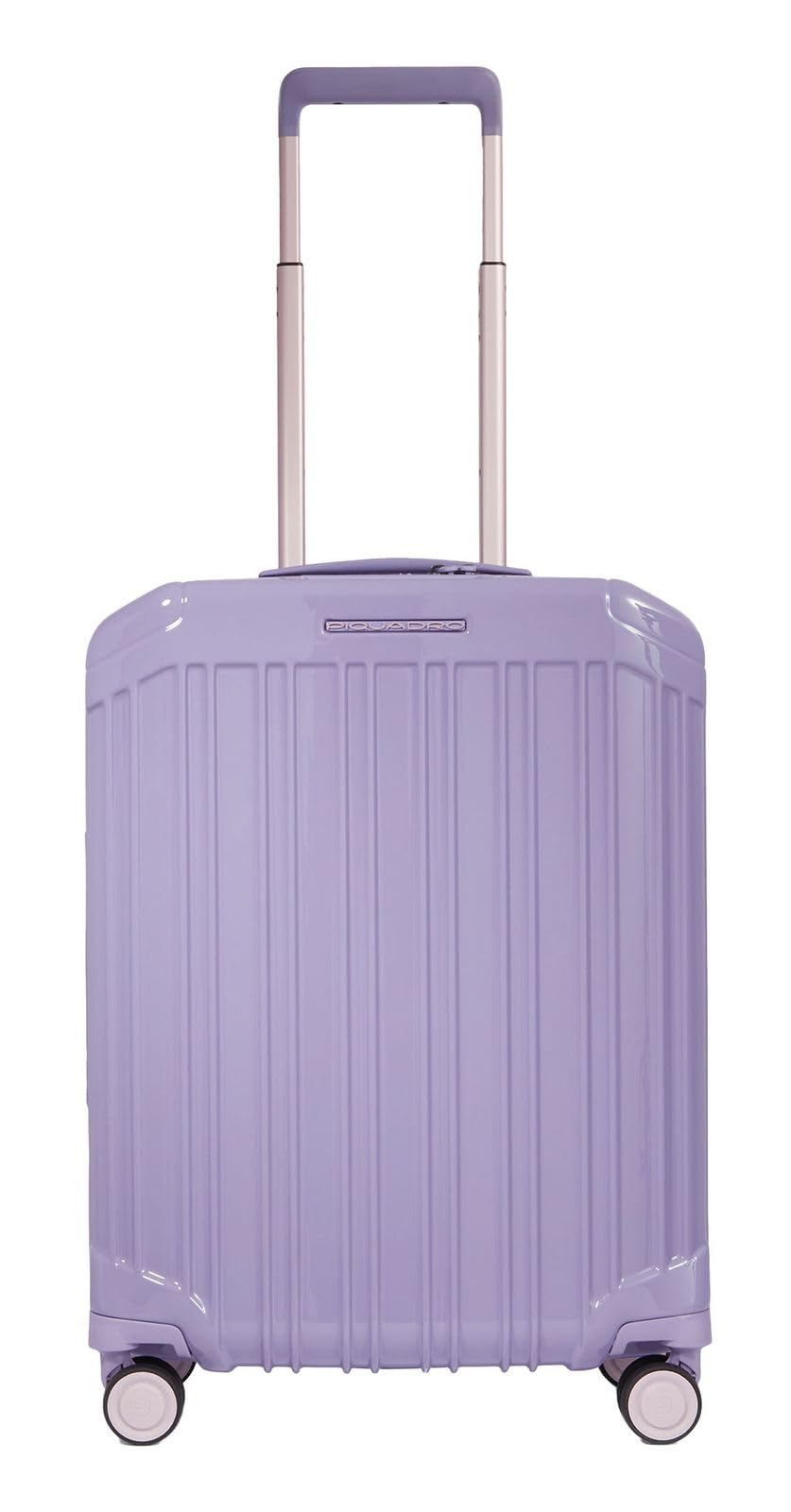 PIQUADRO - Trolley cabina rigido ultra slim a quattro ruote Viola