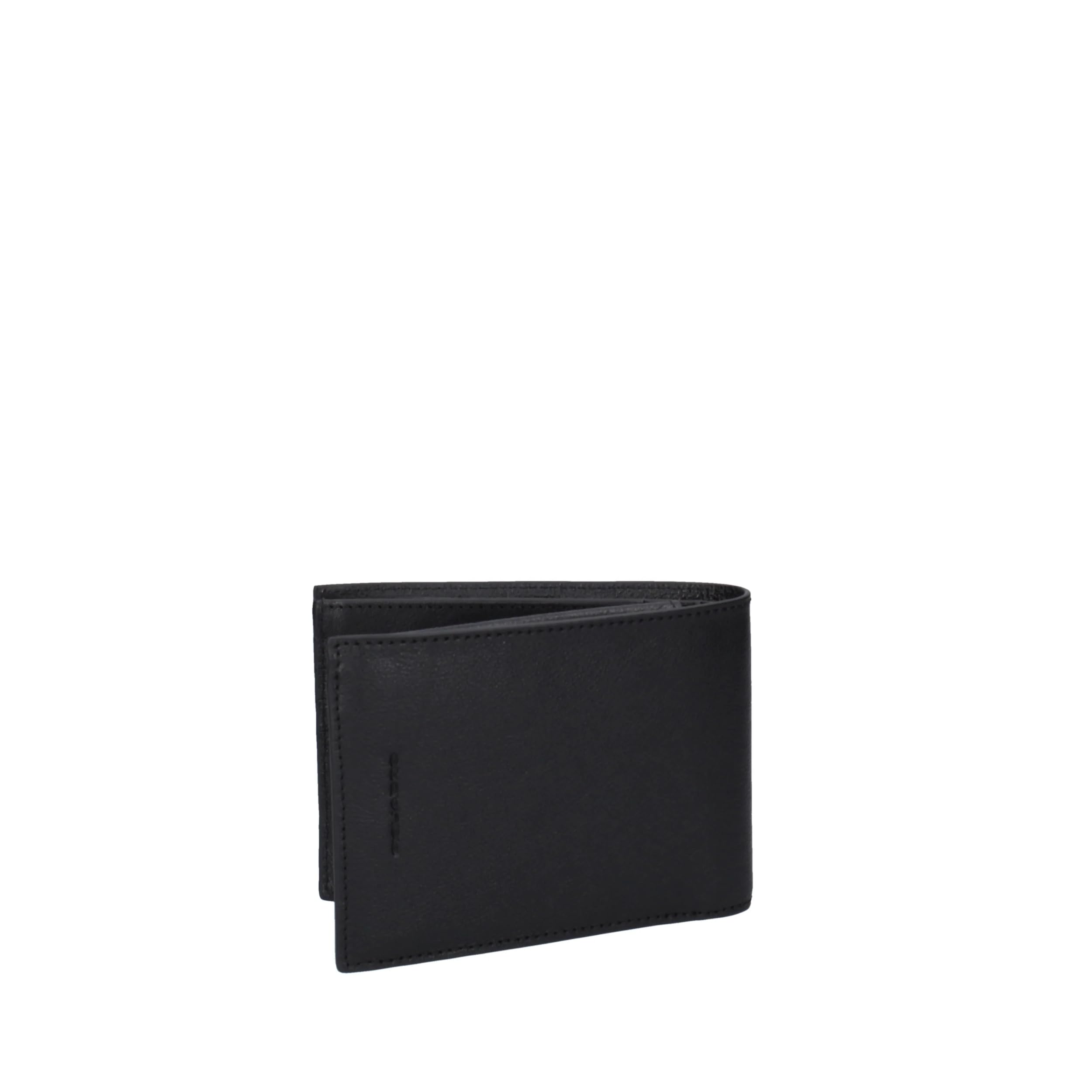 PIQUADRO - Portafoglio uomo con porta monete Black Square Nero