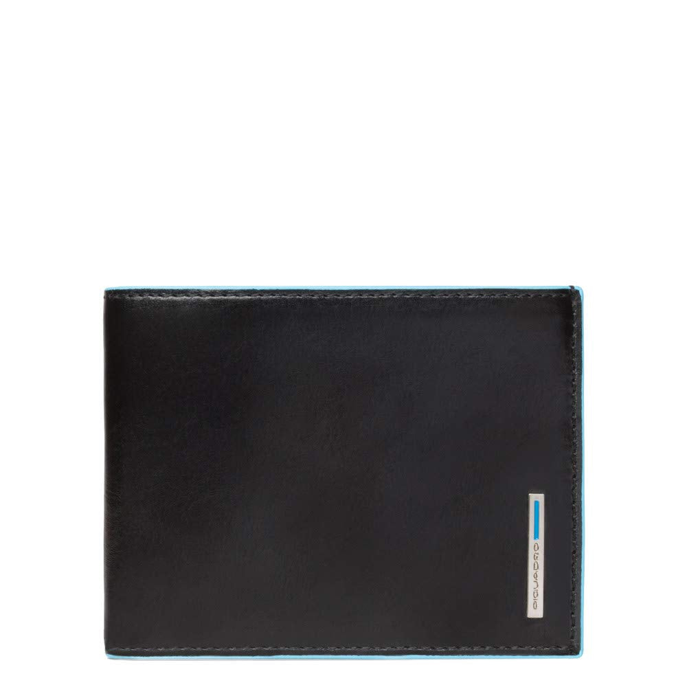 PIQUADRO - Portafoglio uomo con porta monete Blue Square, Nero