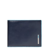 PIQUADRO - Portafoglio uomo con porta monete Blue Square, Blu