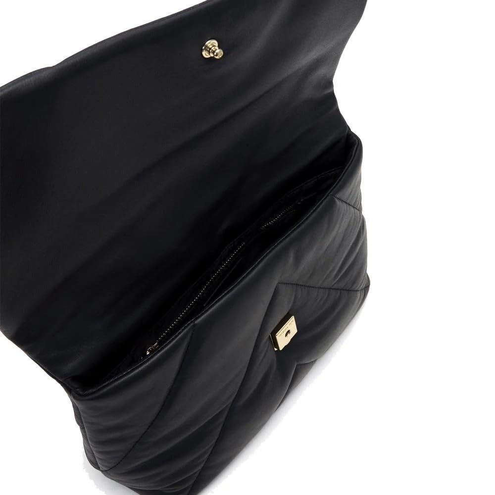 PATRIZIA PEPE - Borsetta a tracolla in pelle padded Fly Nero