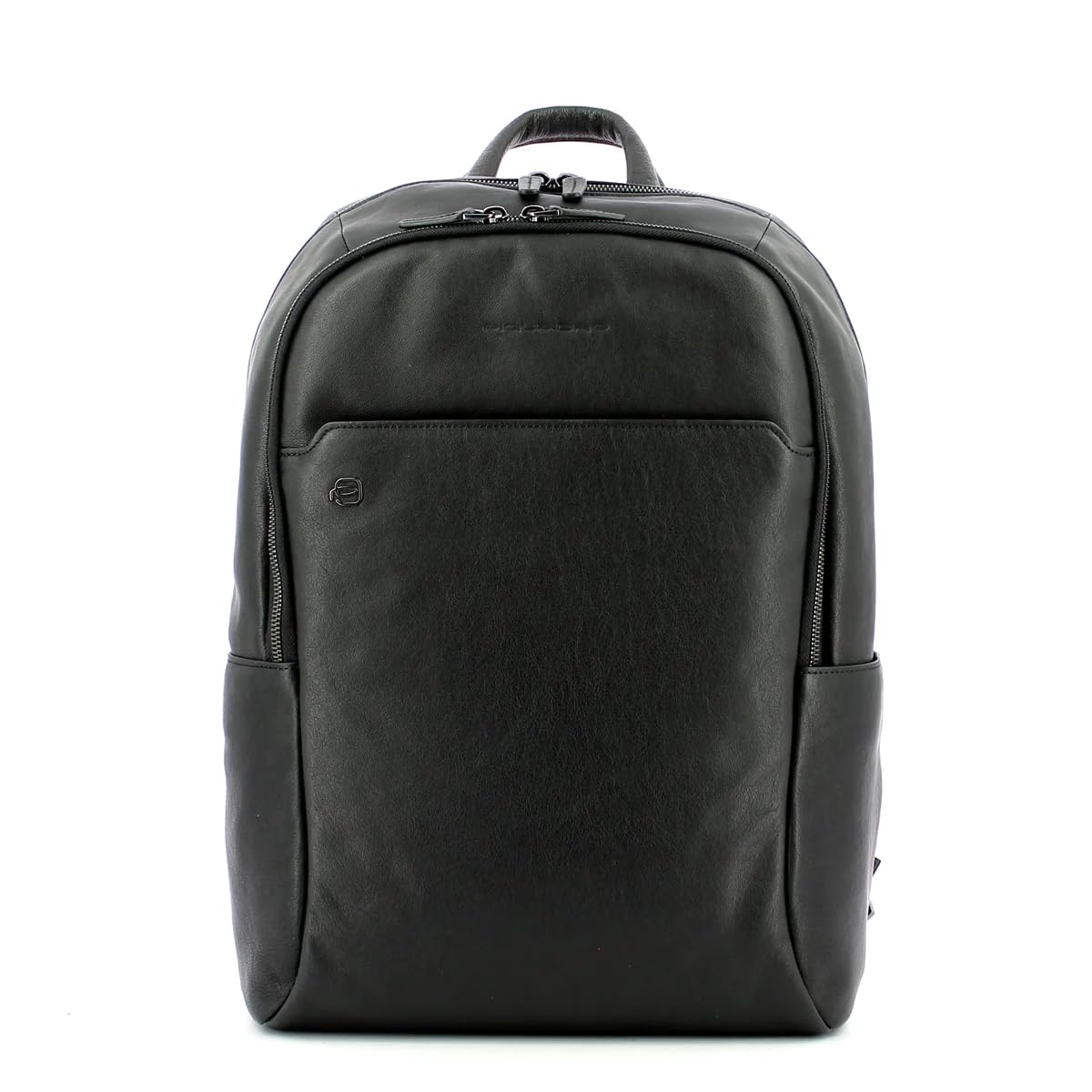 PIQUADRO - Zaino grande porta pc 15.6 in pelle Black Square Nero