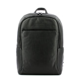 PIQUADRO - Zaino grande porta pc 15.6 in pelle Black Square Nero