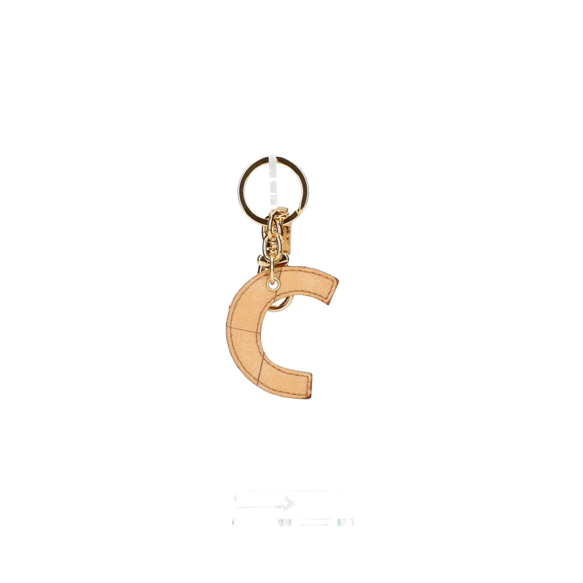 ALVIERO MARTINI 1a CLASSE - Portachiavi Charm Lettera C Naturale Beige