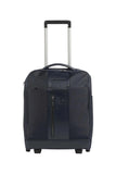 PIQUADRO - Trolley cabina underseater in tessuto riciclato Blu