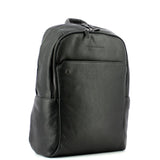 PIQUADRO - Zaino grande porta pc 15.6 in pelle Black Square Nero