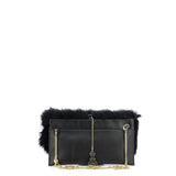 PATRIZIA PEPE - Pochette in pelle e pelo 2V7417/A1RM-K103 Nero