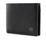 PIQUADRO - Portafogli uomo con porta monete con cerniera Black Square Nero