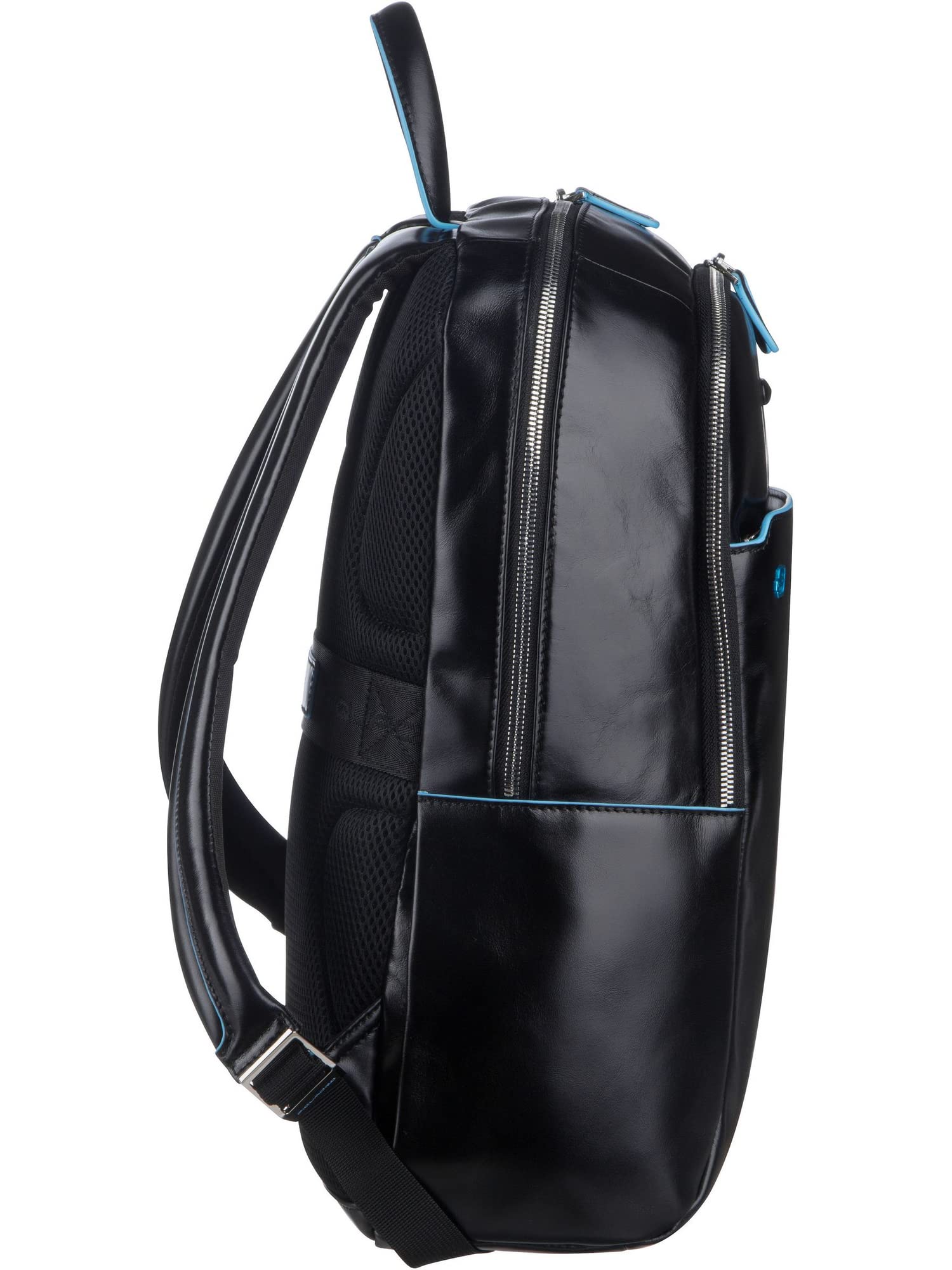 PIQUADRO - Zaino grande porta pc 15.6 in pelle Blue Square, Nero