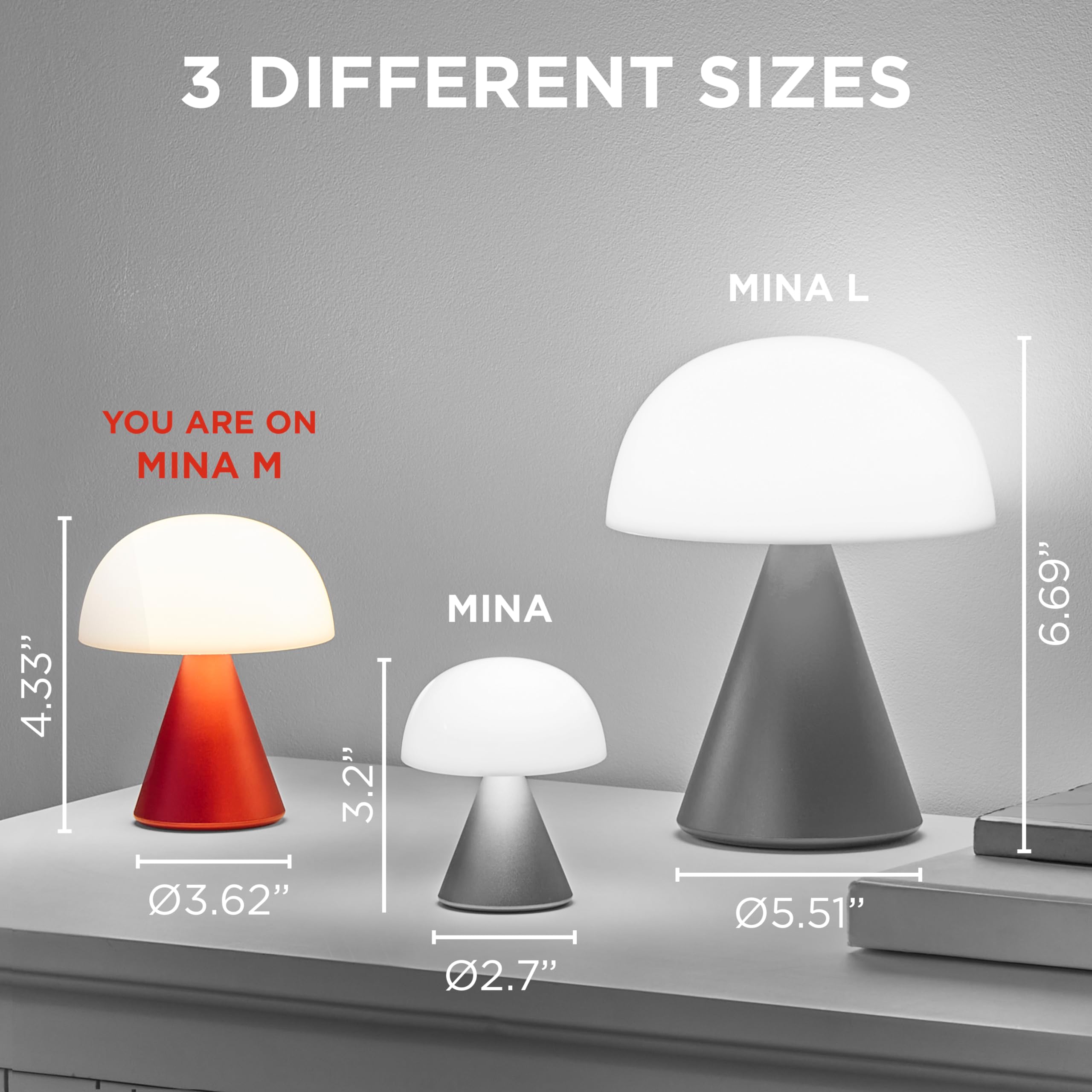 LEXON - Lampada led MINA M Alluminio