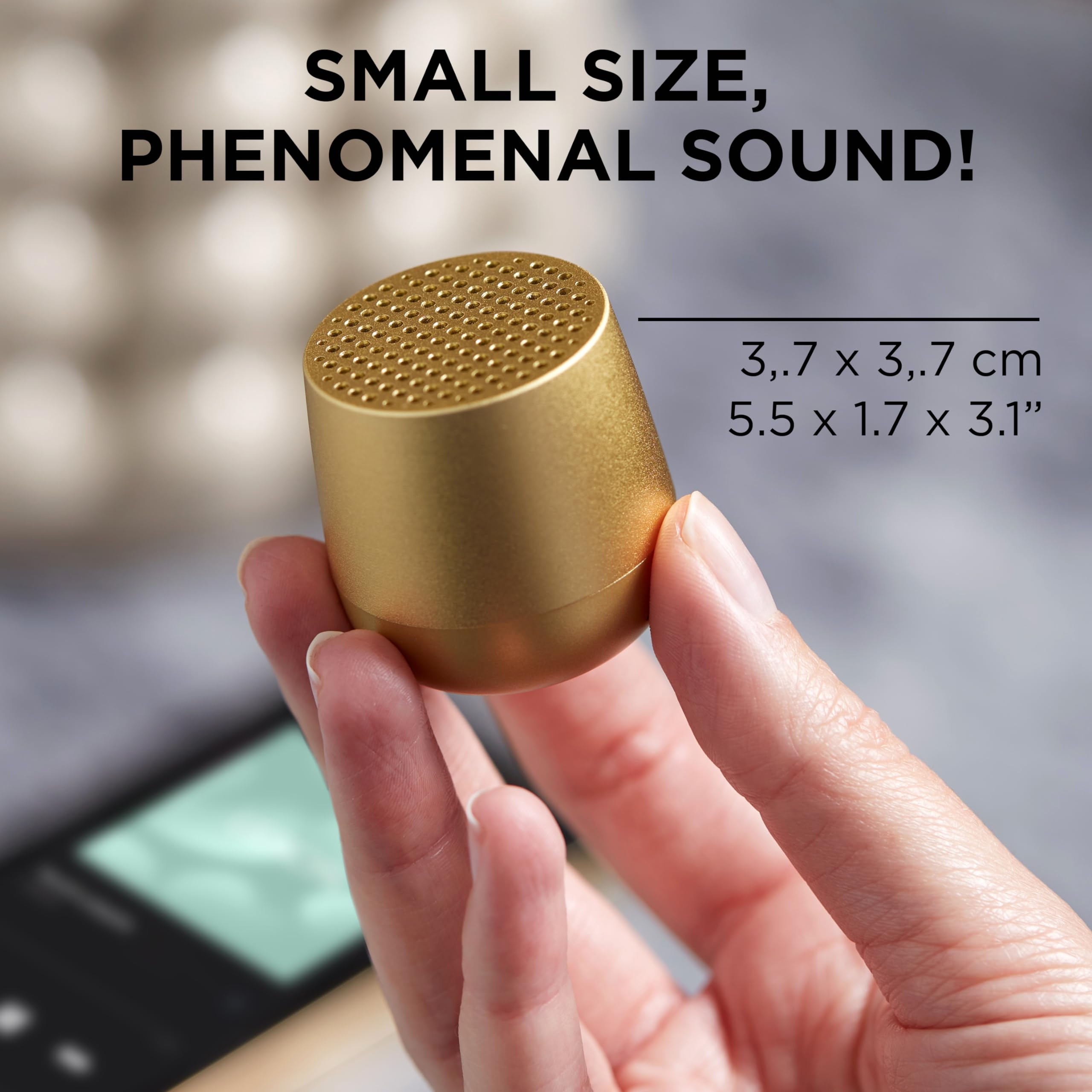 LEXON - Cassa Bluetooth MINO + Oro Soft