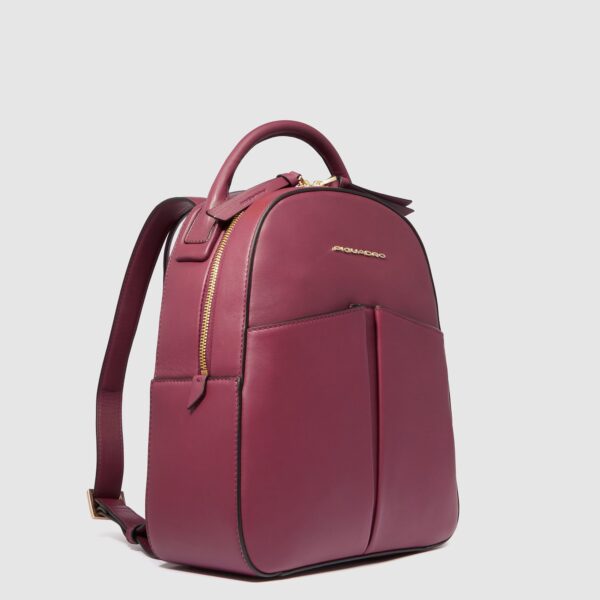 PIQUADRO - Zainetto Donna porta iPad Mini in Pelle Ashley Bordeaux