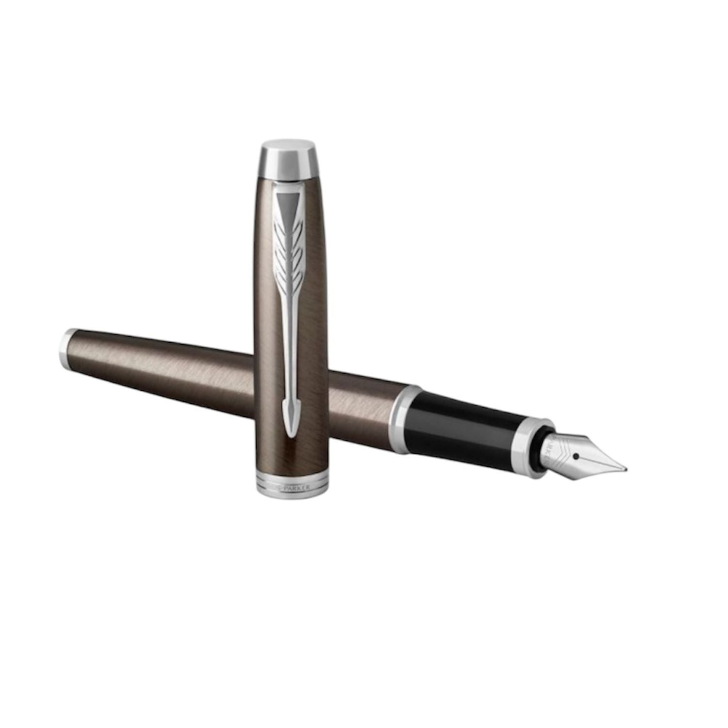 PARKER - Penna stilografica IM Dark Espresso CT, Marrone