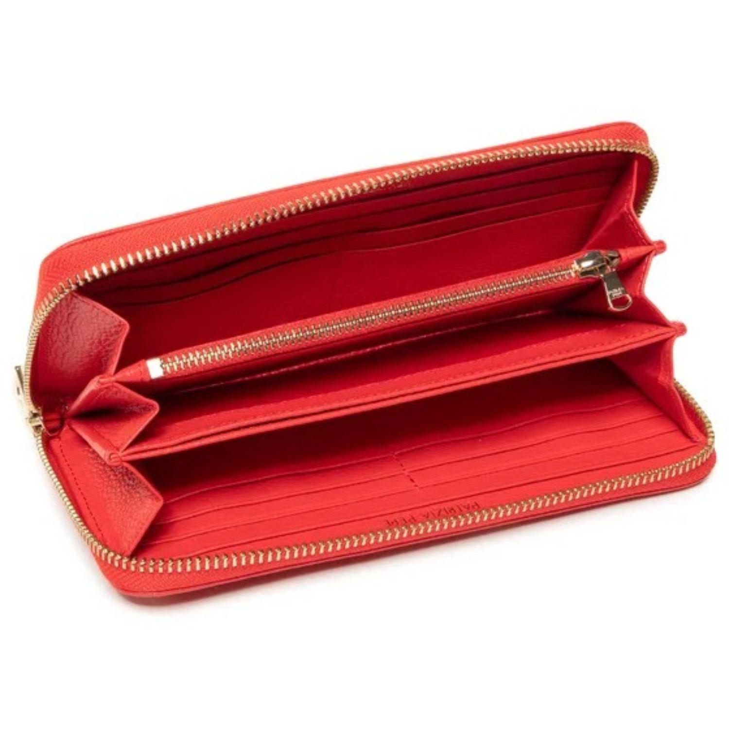 PATRIZIA PEPE - Portafoglio grande zip around Lipstik Red