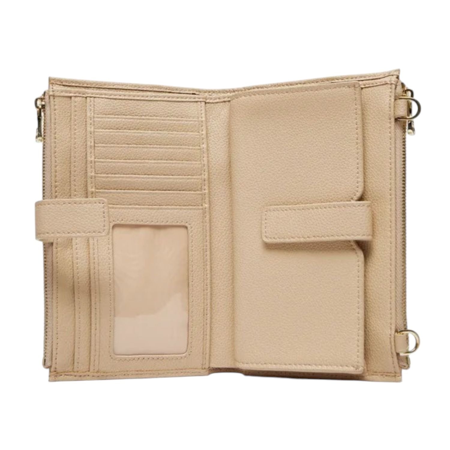 PATRIZIA PEPE - Portafoglio Porta Cellulare Con Tracolla CQ9774 Beige