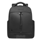 PIQUADRO - Zaino porta pc 15.6 tessuto e pelle, Nero