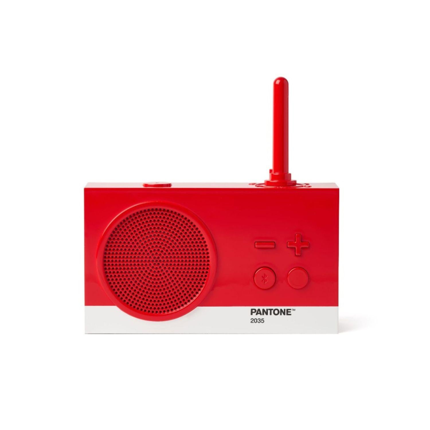 LEXON - Pantone Tykho 3 Radio FM e Speaker 3W, Rossa