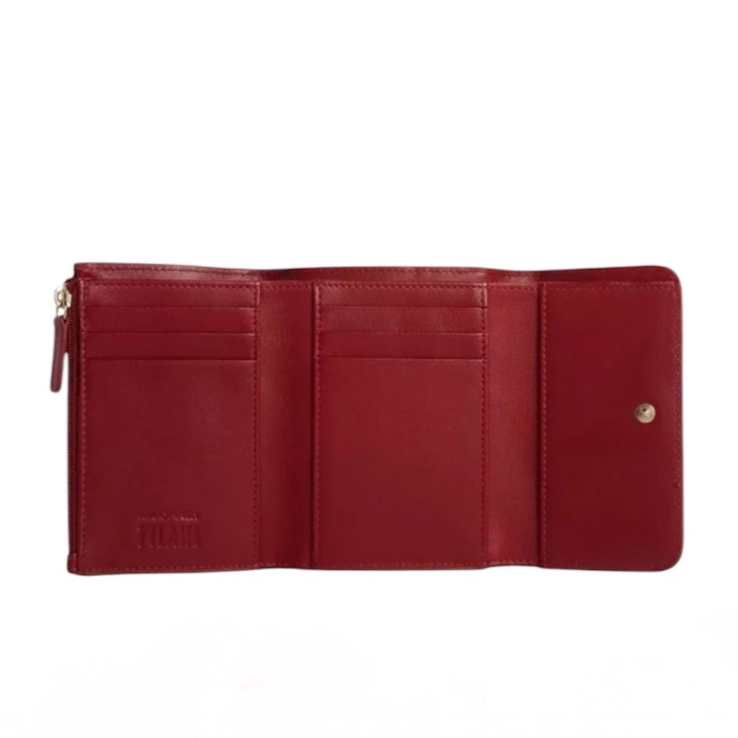 ALVIERO MARTINI - Portafoglio mini bifolder, Rosso Perlato 