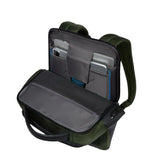 PIQUADRO - Zaino uomo porta pc 15,6" in tessuto riciclato, Verde