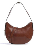 THE BRIDGE - Borsa Hobo Federica in cuoio, Marrone 