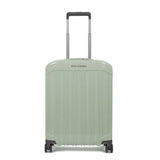 PIQUADRO -Trolley cabina rigido ultra slim a quattro ruote, Verde Chiaro