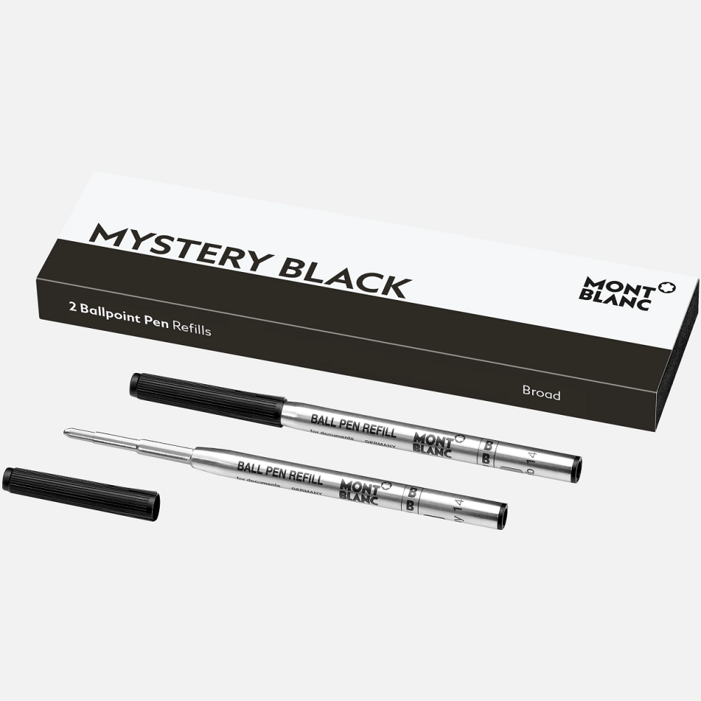 MONTBLANC - 2 refill per penna a sfera (B) Mystery Black (nero) outlet online Gift42 Boutique Rimini